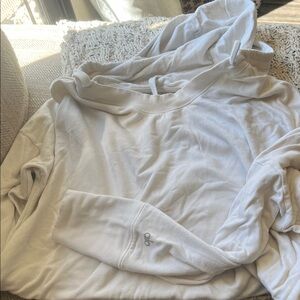 Alo White Hoodie